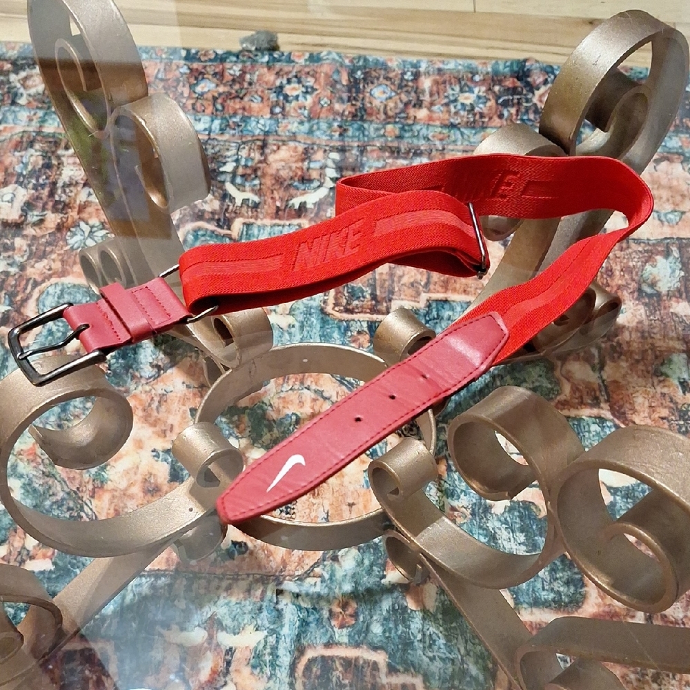 Nike Red Baseball Belt - One Size Adjustable